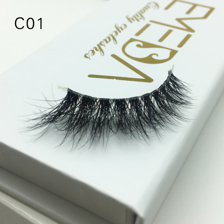 Real Mink Fur 3D Mink Eyelashes Best Quality Crown Grade CT01 JE-PY1